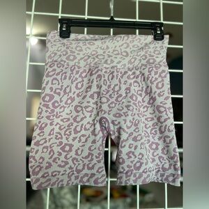 Leopard Print active shorts